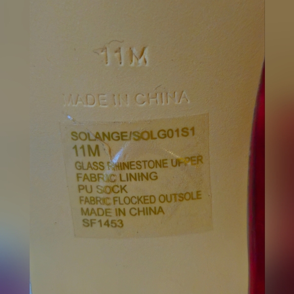 NWT- Steve Madden Solange Silver Rhinestone Women's Kitten Heels Slip-On-Size 11 - Picture 7 of 7